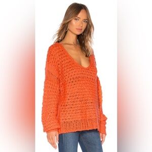 NWT Free People Crashing Waves Crochet Wool Blend Sweater,Size-Small;Oversized